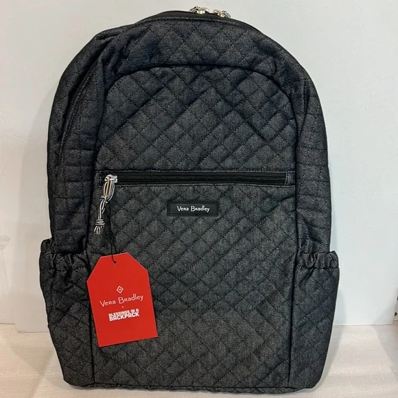 Vera Bradley - Quilted Denim Navy Backpack - NWT s-l400.jpg main image 4